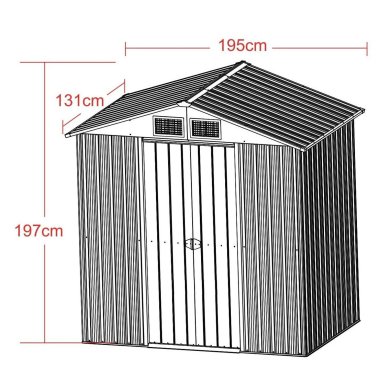 Садовий будиночок Kontrast DM1000 195x131x197 см Антрацит 5.90.21253 фото - 15