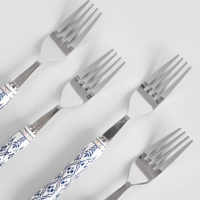 Набір столових вилок Homla MODERN HAMPTONS 4 шт Принт - 2 Набір столових вилок Homla MODERN HAMPTONS 4 шт Принт 240529 фото - 2