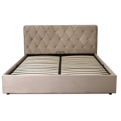 Ліжко Mebel Elit HANNAH Welur 160x200 см Бежевий - 4 Ліжко Mebel Elit HANNAH Welur 160x200 см Бежевий ME.HANNAH/160/BZ/V/LOZZPOJ фото - 4