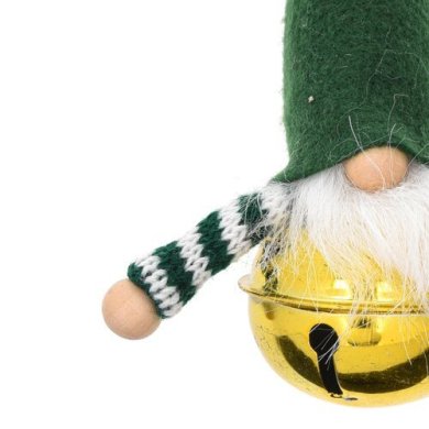 Гном Duka Tonttu 12 см | Зеленый / Золото 2221048 фото - 2