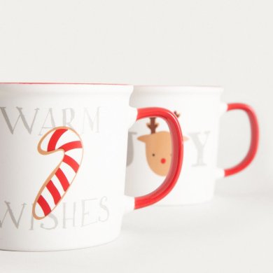 Набір кружок Homla GLIMSY 300 мл 2 шт Принт 241940 фото - 2