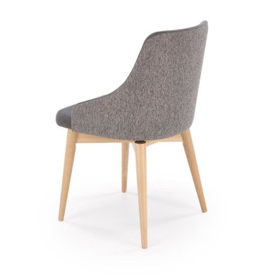 Обеденный стул поворотный Halmar MALAGA Пепельный - 2 Обеденный стул поворотный Halmar MALAGA Пепельный V-PL-N-MALAGA-MAVEL14/STELAR92 фото - 2