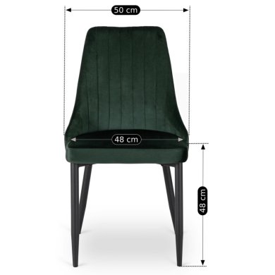 Обеденный стул Mebel Elit BARI Welur Зеленый ME.BARI/Z/V/K фото - 12