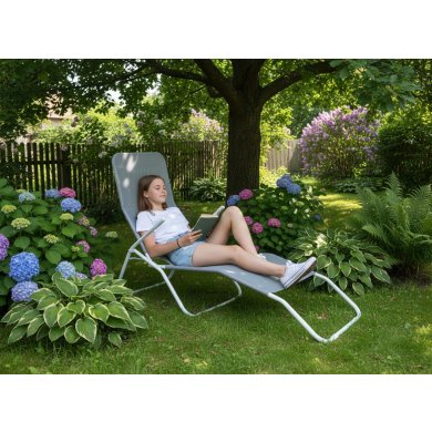 Шезлонг Garden Line LEZ3663 Сірий LEZ3663 фото - 2