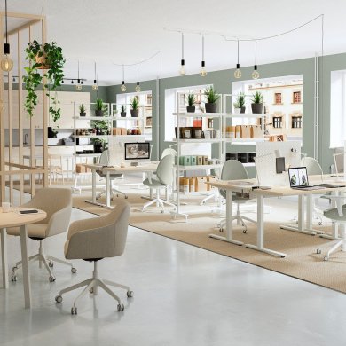 IKEA Письменный стол MITTZON Береза (ИКЕА МИЦОН) 29528039 фото - 12