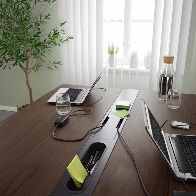 IKEA Письменный стол MITTZON Орех (ИКЕА МИЦОН) 39533422 фото - 3