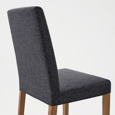 IKEA Обідній стілець BERGMUND Сірий (ИКЕА БЕРГМУНД) 39384568 фото - 3