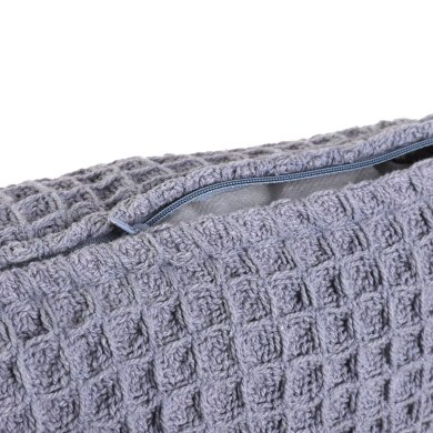 Декоративна наволочка Homla VAFFEL 45x45 см Сірий 214665 фото - 4