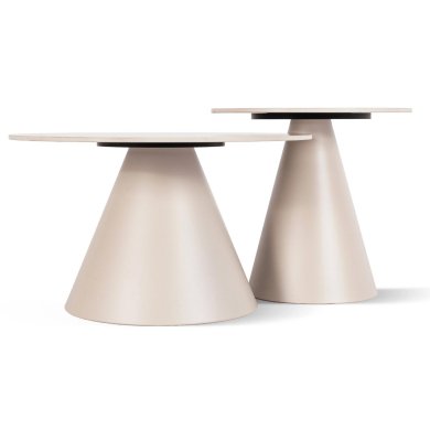 Комплект журнальних столів Mebel Elit AVILA 2 шт Травертин ME.AVILA/TRAW/BZ/L фото - 3