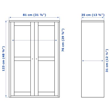 IKEA Витрина HAVSTA (ИКЕА ХАВСТА) 30388636 фото - 12