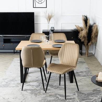 Обеденный стул Mebel Elit LILAC Welur Бежевый ME.LILAC/BZ/V/K фото - 5