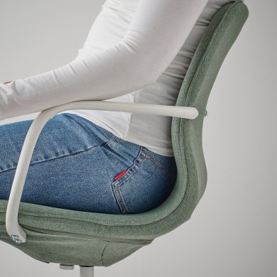 Офисное кресло LANGFJALL Зеленый - 5 IKEA Офисное кресло LANGFJALL Зеленый (ИКЕА ЛАНГФЬЯЛЛЬ) 99506816 фото - 5