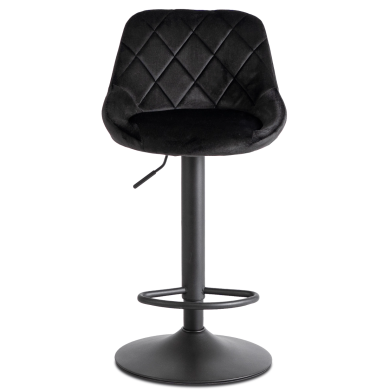 Барний стілець Mebel Elit EDA Welur Чорний ME.EDA/CZ/CZ/V/H фото - 2