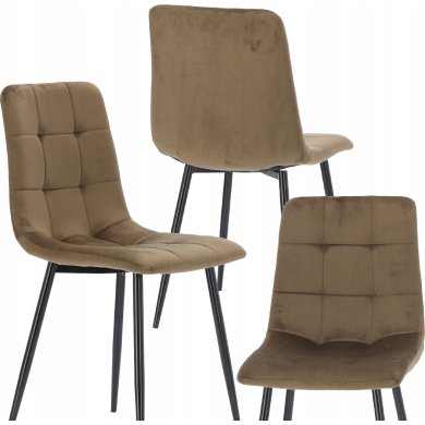 Обідній стілець Chomik Welur Коричневий FAT2944 фото - 3