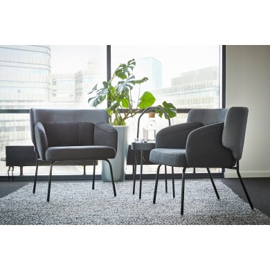 IKEA Крісло м'яке BINGSTA Темно-сірий (ИКЕА БИНГСТА) 20446095 фото - 2