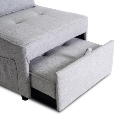 Кресло мягкое раскладное Mebel Elit IBERIS BIG Серый ME.IBERIS/P/T/FW80 фото - 13