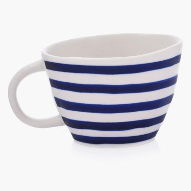 Кружка Duka MARIN 300 мл | Білий / Синій - 2 Кружка Duka MARIN 300 мл | Білий / Синій 1219803 фото - 2