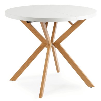 Раскладной обеденный стол Mebel Elit DORIAN Белый ME.DORIAN/B/DREW/S