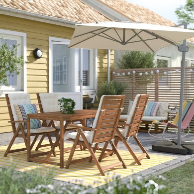 Садова парасоля SVALON 300х200 см Бежевий - 3 IKEA Садова парасоля SVALON 300х200 см Бежевий (ИКЕА СВАЛОН) 40525077 фото - 3