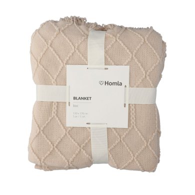 Плед Homla LOOP 130x170 см Бежевый 207099 фото - 5