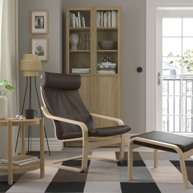 Крісло-качалка POANG Темно-коричневий - 17 IKEA Крісло-качалка POANG Темно-коричневий (ИКЕА ПОАНГ) 79286575 фото - 17