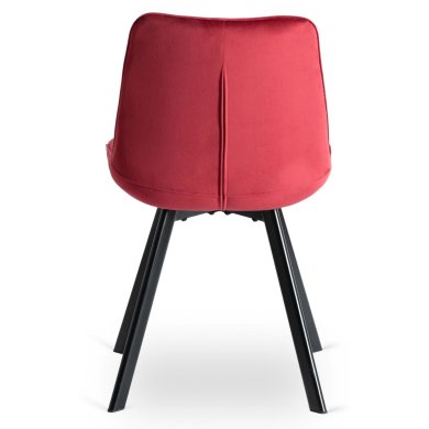 Обеденный стул Mebel Elit RICK Welur Бордовый - 4 Обеденный стул Mebel Elit RICK Welur Бордовый ME.RICK/BOR/V/K фото - 4