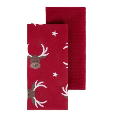 Набор кухонных полотенец Homla REINDEER 45x65 см 2 шт Принт Набор кухонных полотенец Homla REINDEER 45x65 см 2 шт Принт 223201