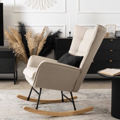 Кресло-качалка мягкое Mebel Elit JACKSON 2 Бежевый - 7 Кресло-качалка мягкое Mebel Elit JACKSON 2 Бежевый ME.JACKSON/BZ/D/T/FW фото - 7