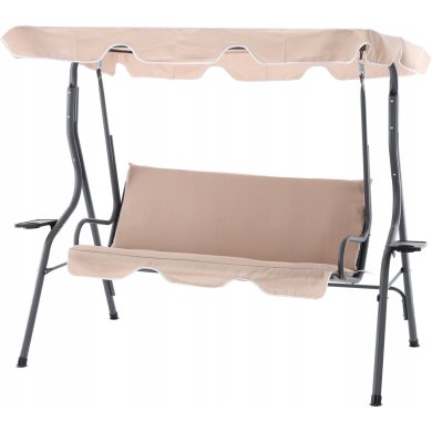 Садовые качели Garden Line 170x110x153 см Бежевый KRE0735 фото - 2