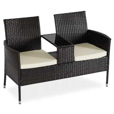 Садовый диван Mebel Elit KENT Коричневый ME.KENT/BR/RAT/OGR/ZES фото - 2