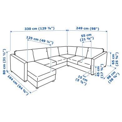 IKEA VIMLE (ИКЕА ВИМЛЕ) 39306764 фото - 3