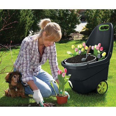 Садовая тележка Keter EASY GO XL 62 л Антрацит 228917 фото - 9