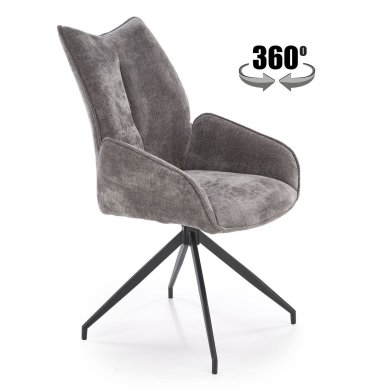 Обеденный стул поворотный Halmar K553 Пепельный V-CH-K/553-KR-POPIELATY