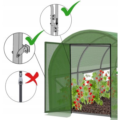 Парник теплиця Garden Line 10x5x2 м Зелений TUN5108 фото - 4