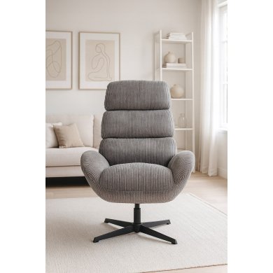 Кресло мягкое поворотное Kontrast AXEL Velvet Серый 5.01.84038 фото - 8