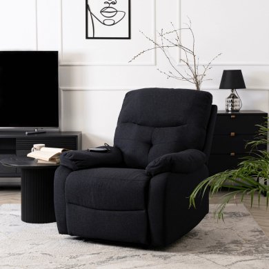 Кресло мягкое раскладное массажное с реклайнером Mebel Elit INTER 2 Черный ME.INTER2/CZ/T/FW фото - 10