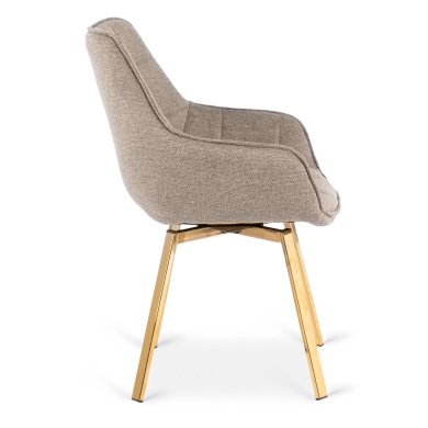 Обеденный стул поворотный Mebel Elit MIA Бежевый ME.MIA2/BZ/ZL/T/K фото - 3