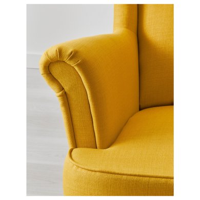 IKEA Крісло м'яке STRANDMON Жовтий (ИКЕА СТРАНДМОН) 90361894 фото - 4