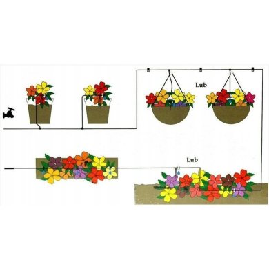Комплект для капельного полива Garden Line Черный EDA8587 фото - 3