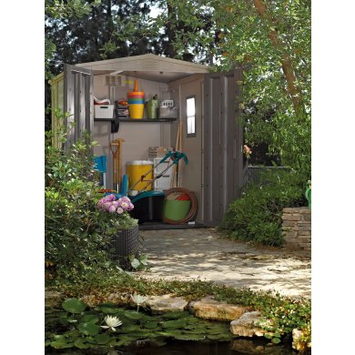 Садовий будиночок Keter FACTOR 178х196x208 см Бежевий 230452-1 фото - 7