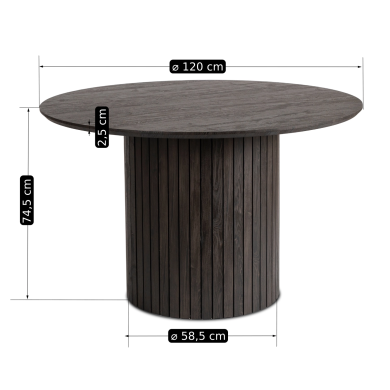 Обідній стіл Mebel Elit LYON Чорний - 13 Обідній стіл Mebel Elit LYON Чорний ME.LYON/CZ/S фото - 13