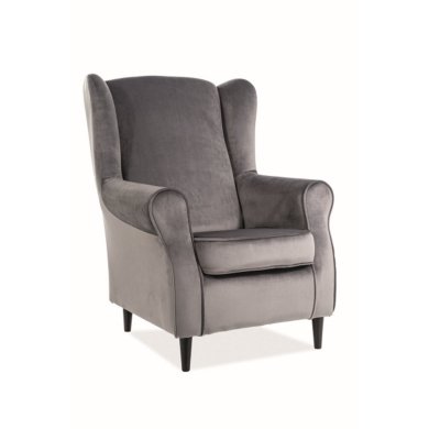 Кресло мягкое Signal Baron Velvet Серый BARONV14-P
