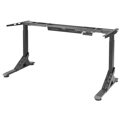 IKEA Основа для столу регульована UPPSPEL 140/180 см Чорний (ИКЕА УППСПЕЛ) 30511349