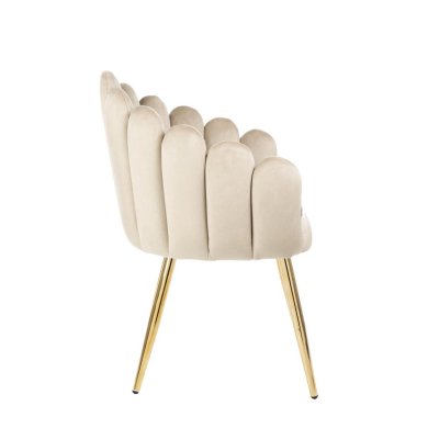 Обідній стілець Homla LANA Welur Бежевий 214232 фото - 3