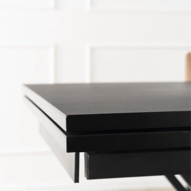 Раскладной обеденный стол Mebel Elit REX MDF Черный ME.REX/CZ/CZ/S160-220 фото - 7