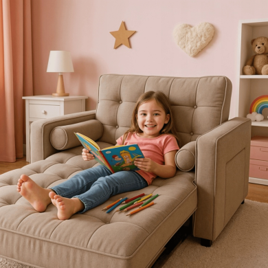 Крісло м'яке розкладне Mebel Elit CORRA Бежевий ME.CORRA/CBZ/T/SOF фото - 12