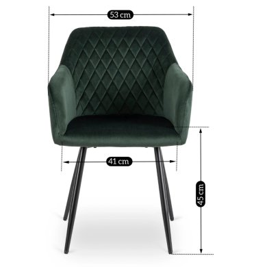 Обідній стілець Mebel Elit SHANE Welur 2 Зелений - 9 Обідній стілець Mebel Elit SHANE Welur 2 Зелений ME.SHANE/Z/V/K фото - 9