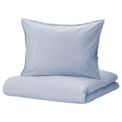 IKEA Комплект постельного белья BERGPALM 200x200 см Голубой (ИКЕА БЕРГПАЛМ) 20522616