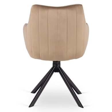 Обідній стілець Mebel Elit MUMBAI Welur Бежевий ME.MUMBAI/BZ/V/K фото - 4