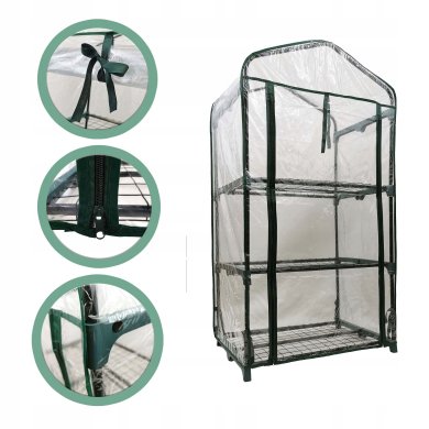 Парник теплица Kontrast 68x51x127,5 см Прозрачный - 2 Парник теплица Kontrast 68x51x127,5 см Прозрачный 5.90.20222 фото - 2